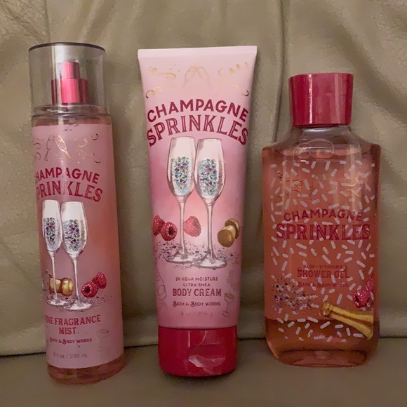 Bath & Body Works Other - BBW Champagne Sprinkles 3 piece set (New)